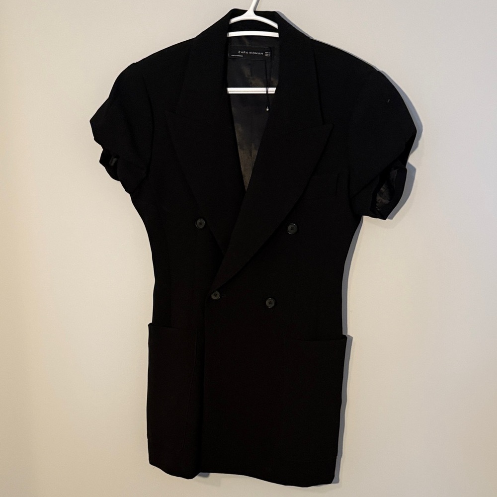 Zara Elegant long Black Blazer